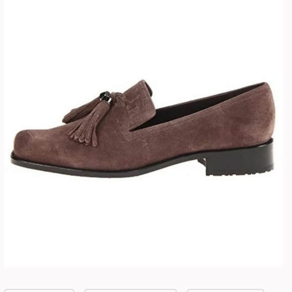 Stuart Weitzman Tassylady Suede Loafers - Picture 1 of 14